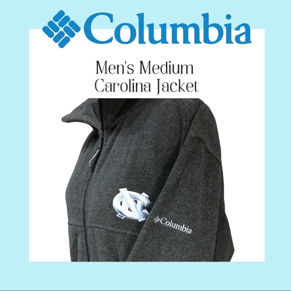 Columbia UNC Tar Heels Gray Jacket Medium - Picture 2 of 8